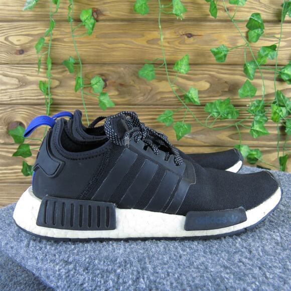 adidas Men's NMD R1 Blue Tab Sneaker Black‎ Synthetic Size 6.5 Medium Used 2025 - Picture 3 of 8